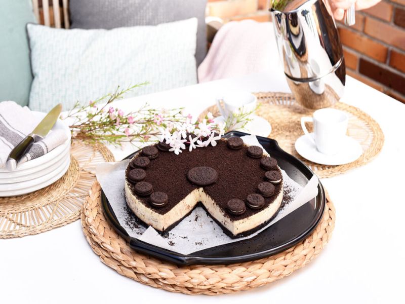 con que se puede degustar la tarta de Oreo a la Thermomix