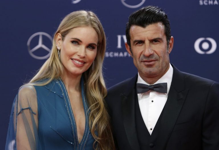 Luis Figo y Helen Svedin disfrutan de una agradable velada en la noche madrileña