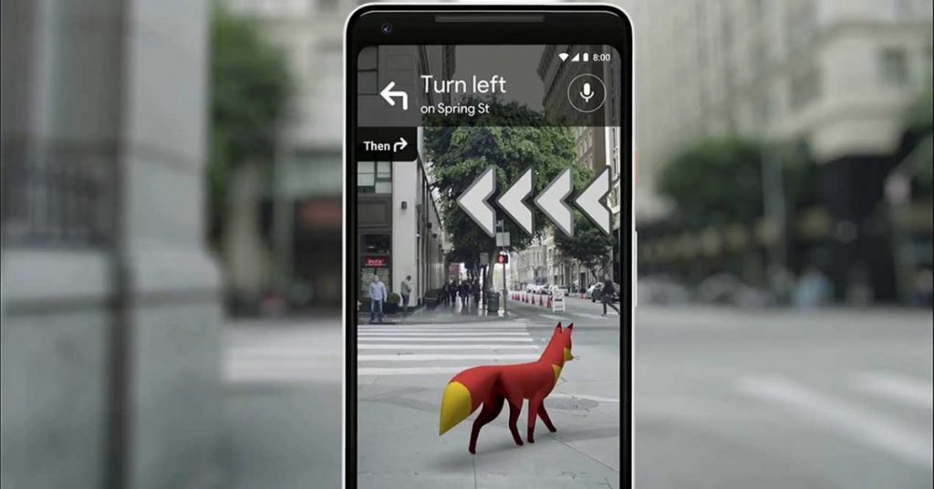 google maps usa realidad aumentada
