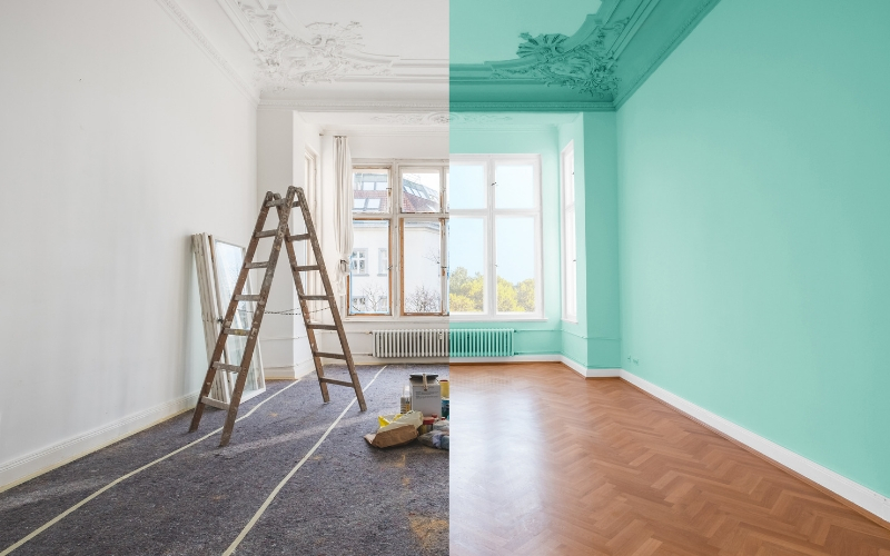 Pasos para comenzar a pintar una habitación