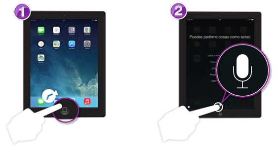 Pasos para acceder a siri