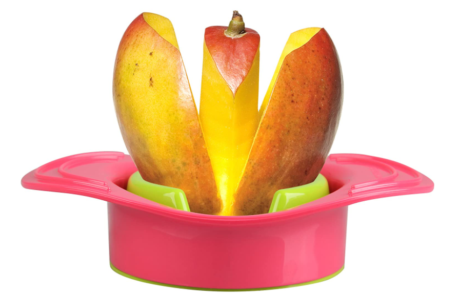 Cómo pelar un mango con un vaso