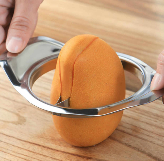 Cómo pelar un mango con un vaso