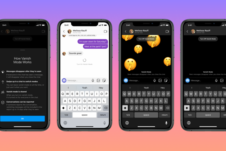 Instagram y Messenger permiten enviar mensajes que desaparecen con su nueva función 'Vanish Mode'