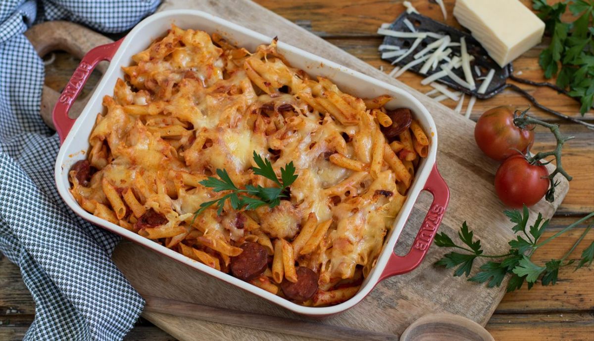 Macarrones con chorizo