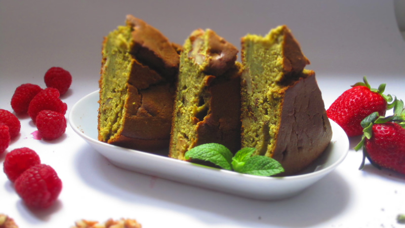 ¿Con qué puedo acompañar el bizcocho de matcha?