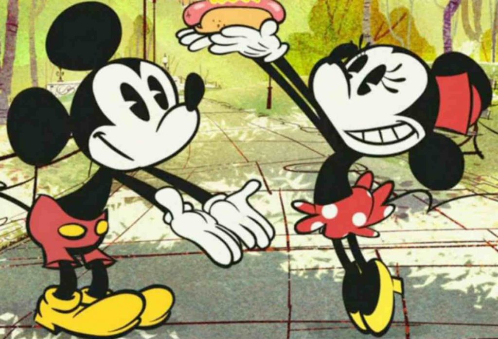 Una de las últimas creaciones de Disney hacía un viaje al pasado con Mickey y Minnie.