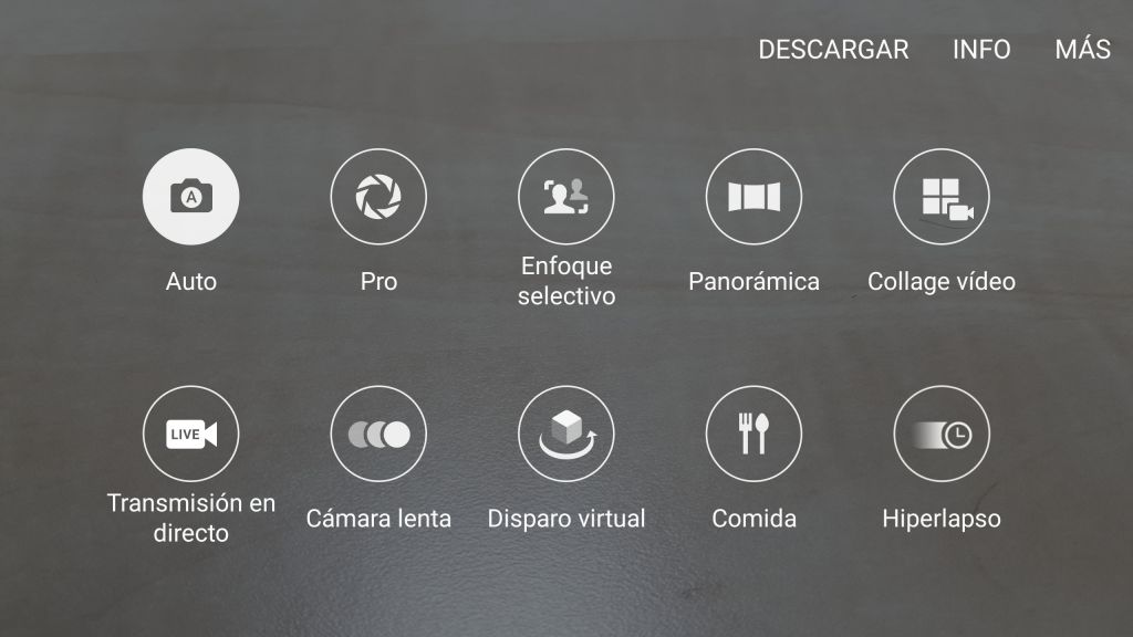 modos camara