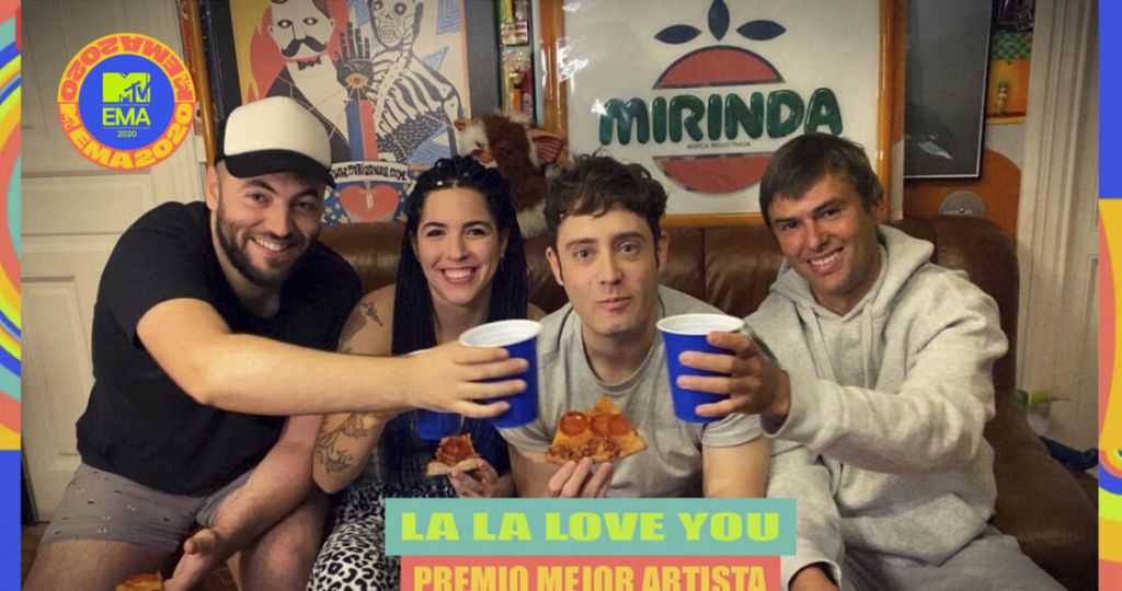 LA LA LOVE YOU Premios MTV Europe Music Award 2020 EMA 