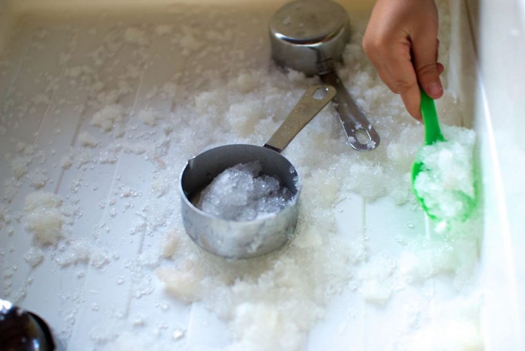 Otra forma de fabricar nieve falsa