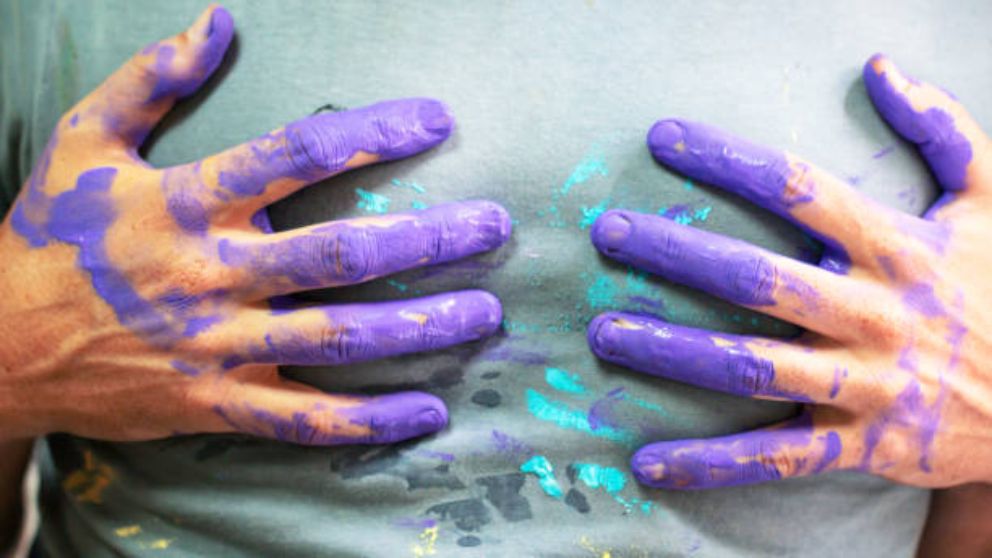 Mancha de pintura con base de aceite