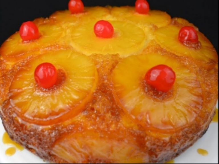 Cómo hacer una tarta de piña jugosa sin necesidad de horno