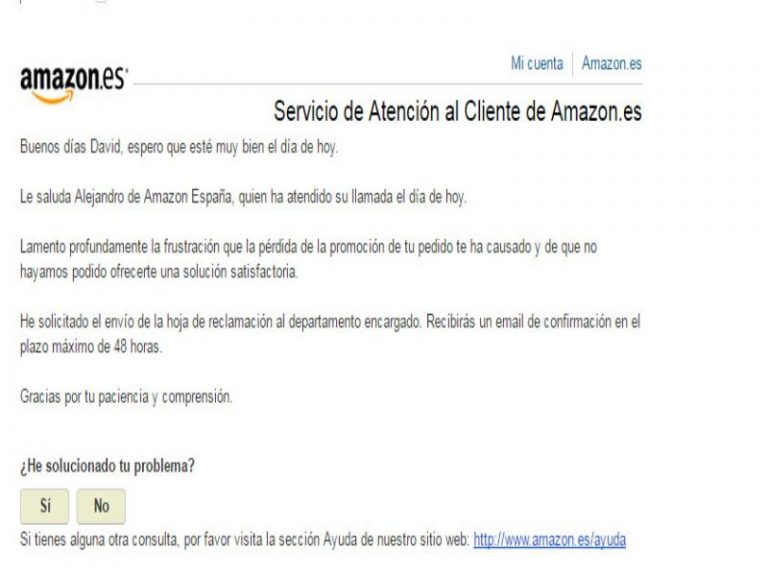 Cómo poner una hoja de reclamaciones en Amazon