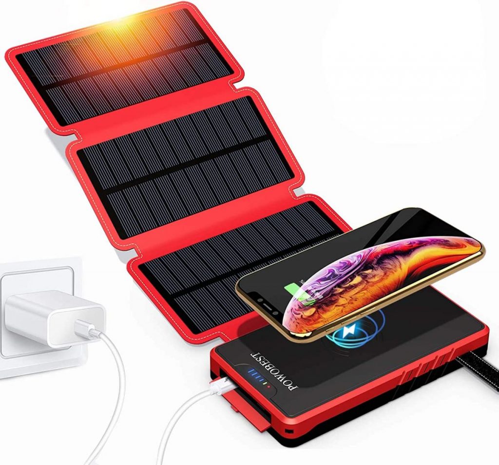Powerbank con carga solar para que nunca te quedes sin autonomía 187 powobest bateria externa