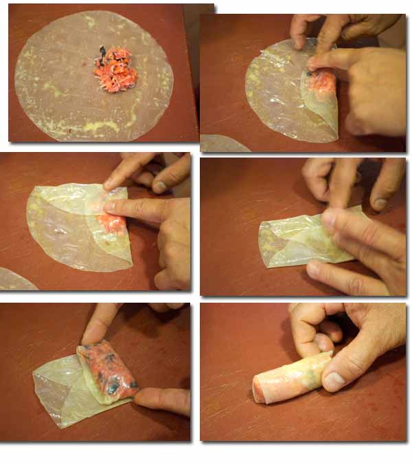 La receta PERFECTA para hacer unos rollitos de primavera jugosos 2 Preparación de los rollitos de primavera