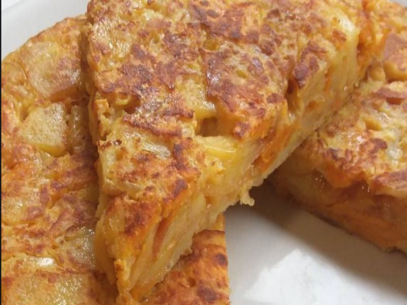 tortilla de patatas en el microondas