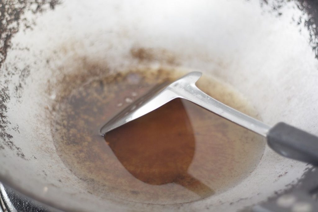 Preparación del wok