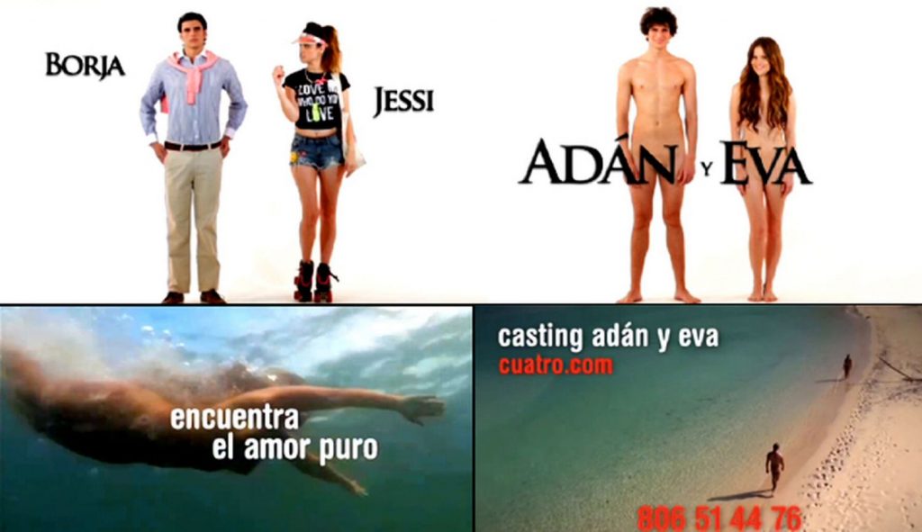 Adán y Eva el reality capaz de rivalizar con La isla de las tentaciones