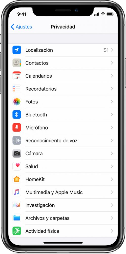 Paso 2: Ajustes de iPhone