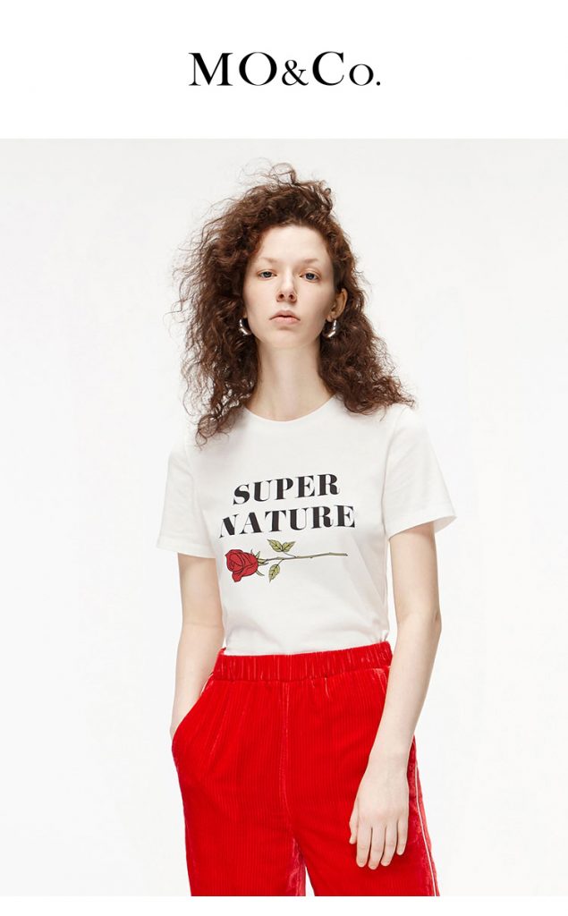 Camiseta de cuello redondo