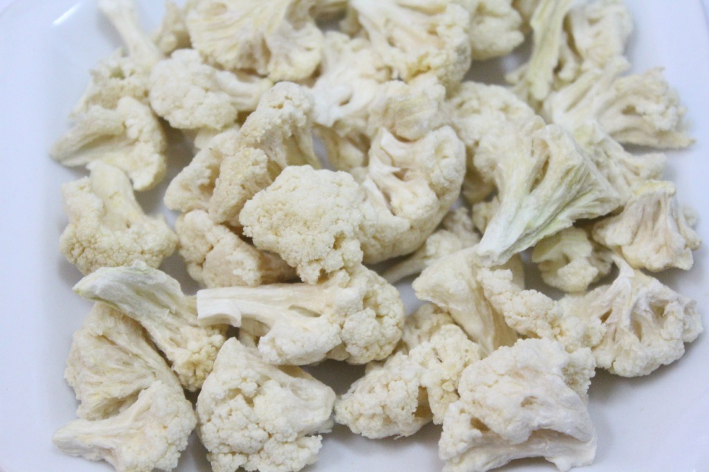 Procedimiento congelar coliflor cruda