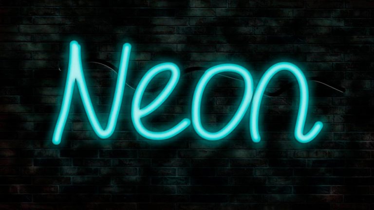 Cómo crear un texto de neón en Photoshop
