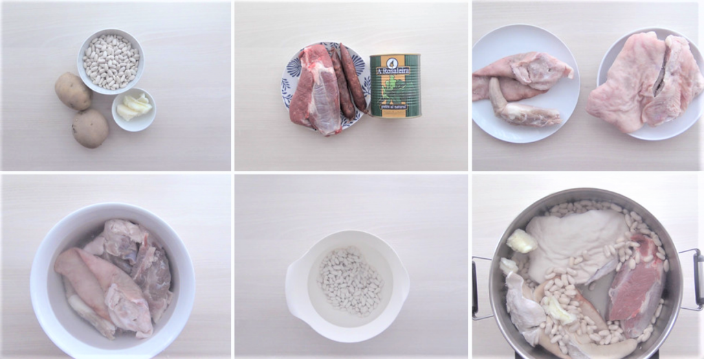 Ingredientes para hacer Caldo Gallego