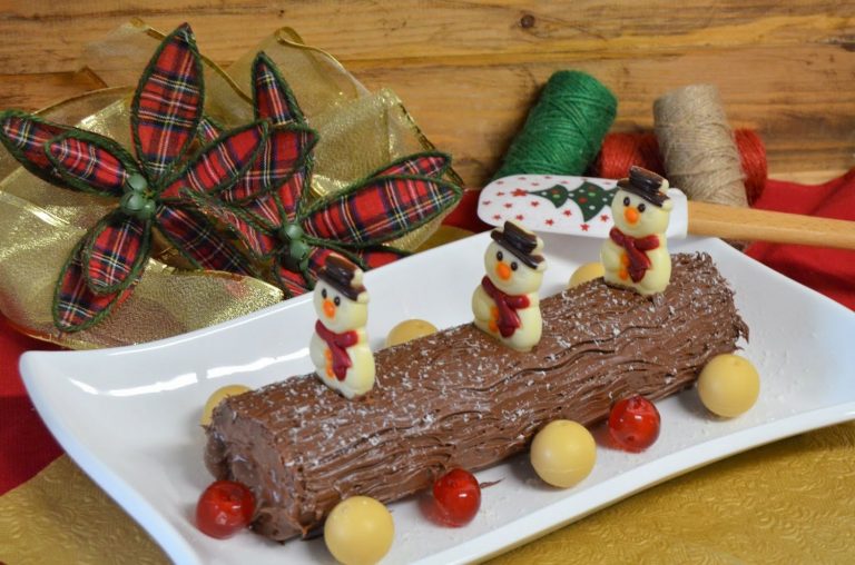 Cómo hacer un impresionante tronco de Navidad con Nutella para esta Nochebuena