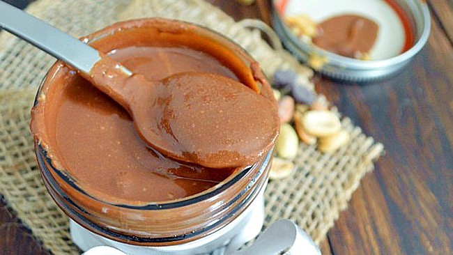 crema de cacahuete con chocolate