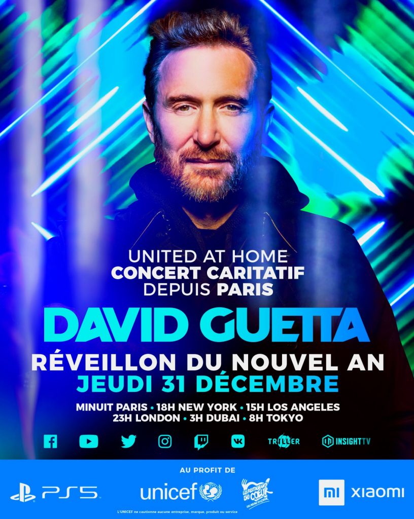 David Guetta concierto Louvre United at home