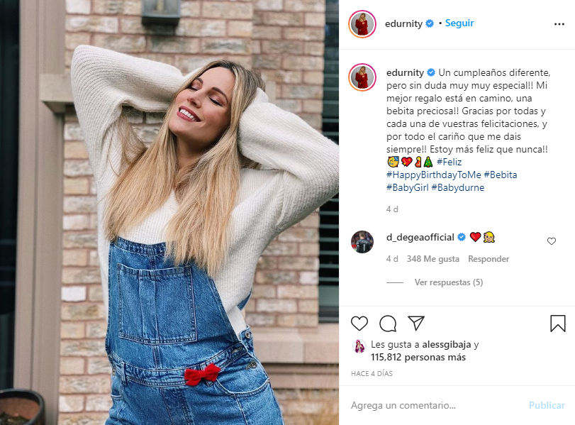 Un cumpleaños feliz que vivió Edurne