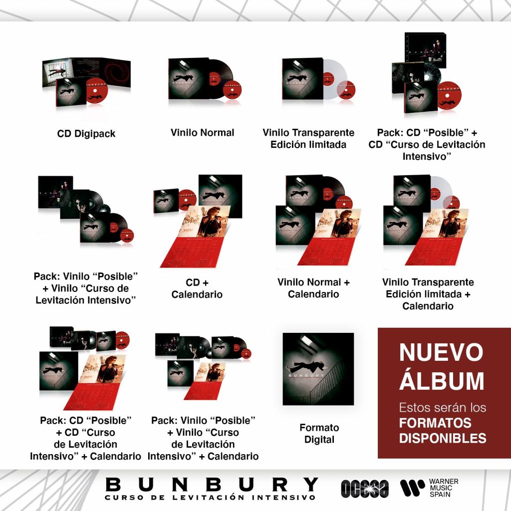 Bunbury presenta "Curso de levitación intensivo", su álbum 2 Bunbury FORMATOS Curso de levitación intensivo