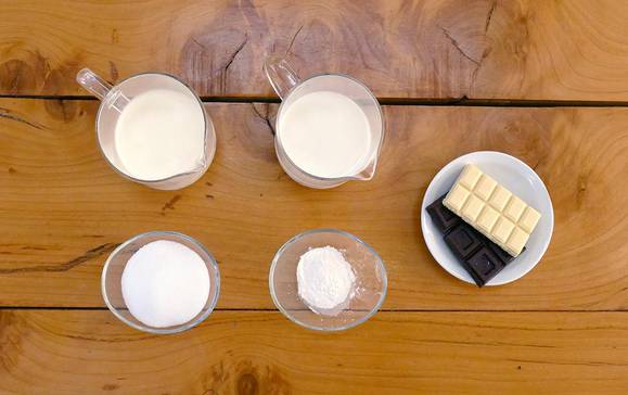 ¿Cómo preparar flan de dos chocolates?