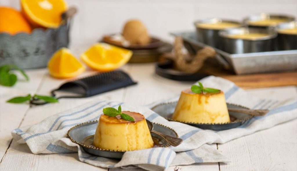 ¿Qué necesitas para preparar un flan de naranja?