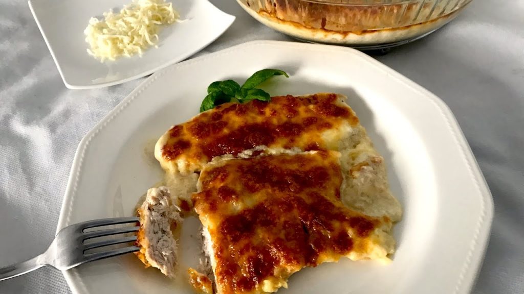 Pollo gratinado en horno