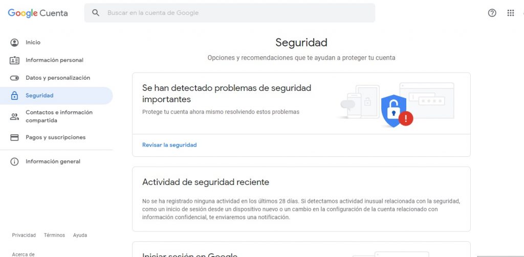 Así puedes saber los dispositivos que usan tu cuenta de Google 214 Así puedes saber los dispositivos que usan tu cuenta de Google