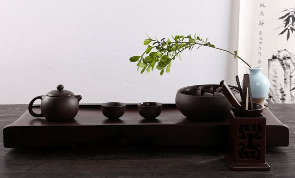 Juego de tetera de arcilla