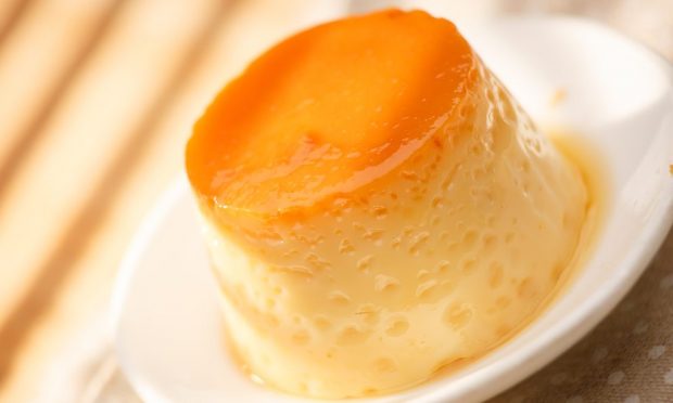 Leche asada con leche condensada en microondas