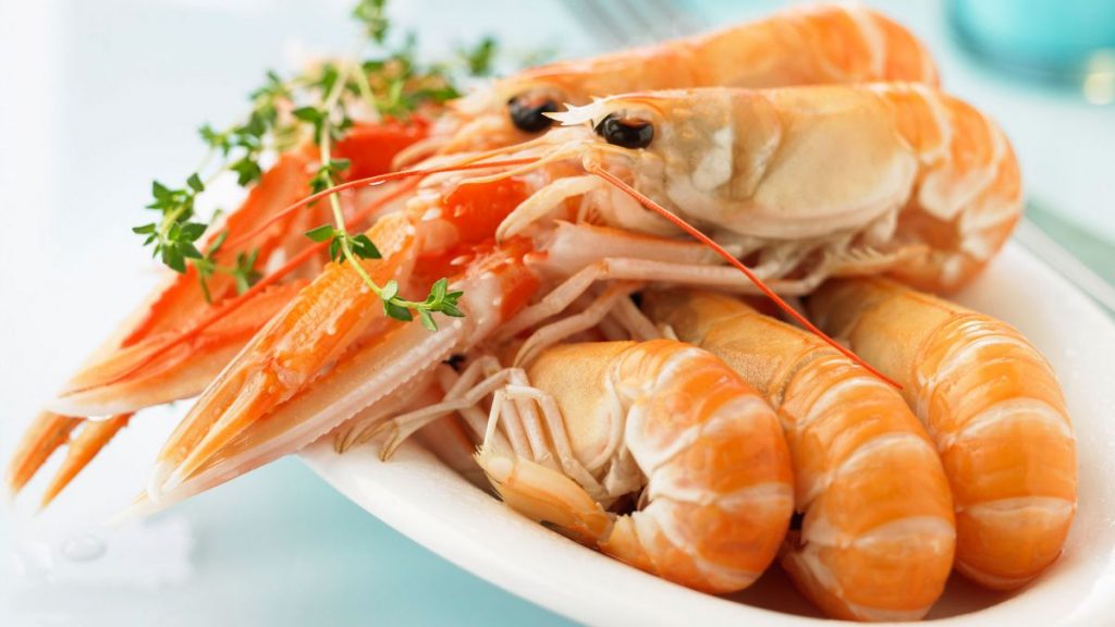 Langostinos cocidos
