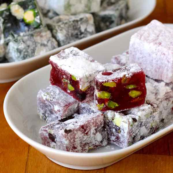 Lokum con pistacho y nueces 