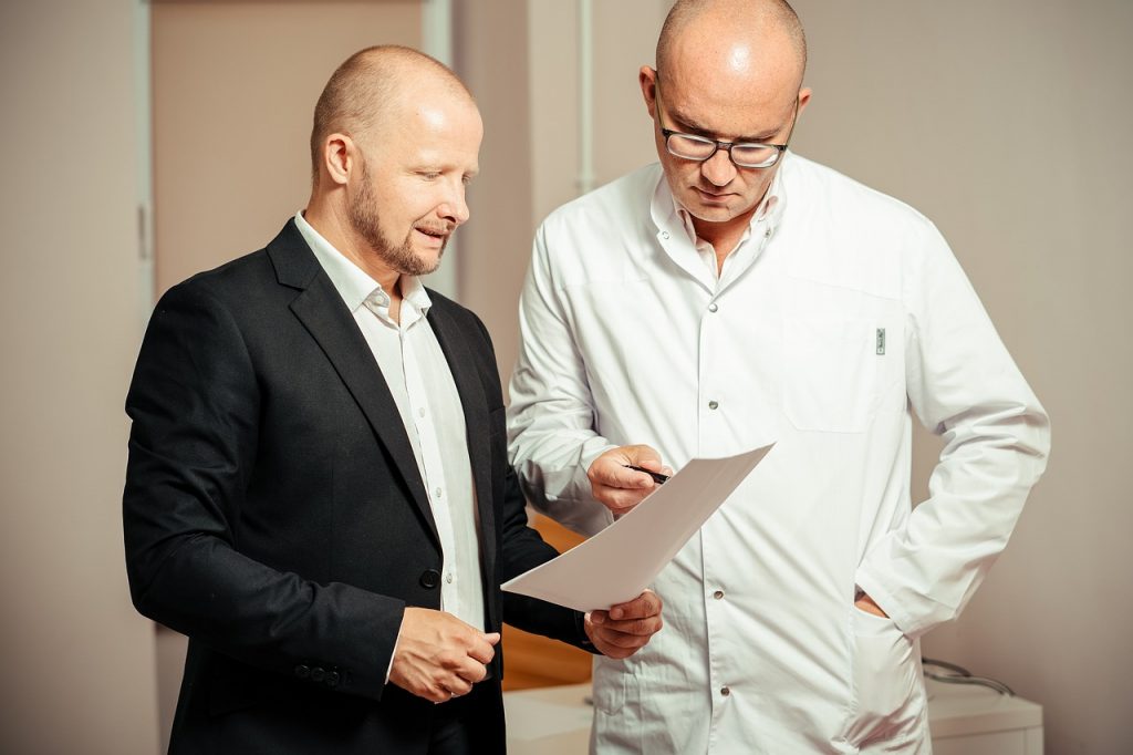 Entrega de los partes para baja laboral