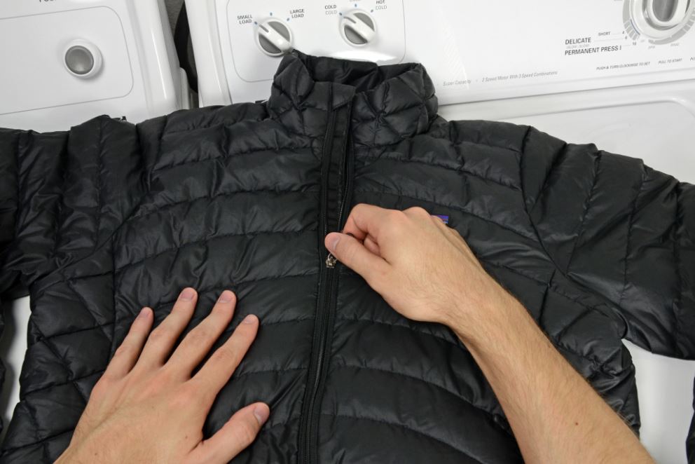 Lavar el abrigo acolchado