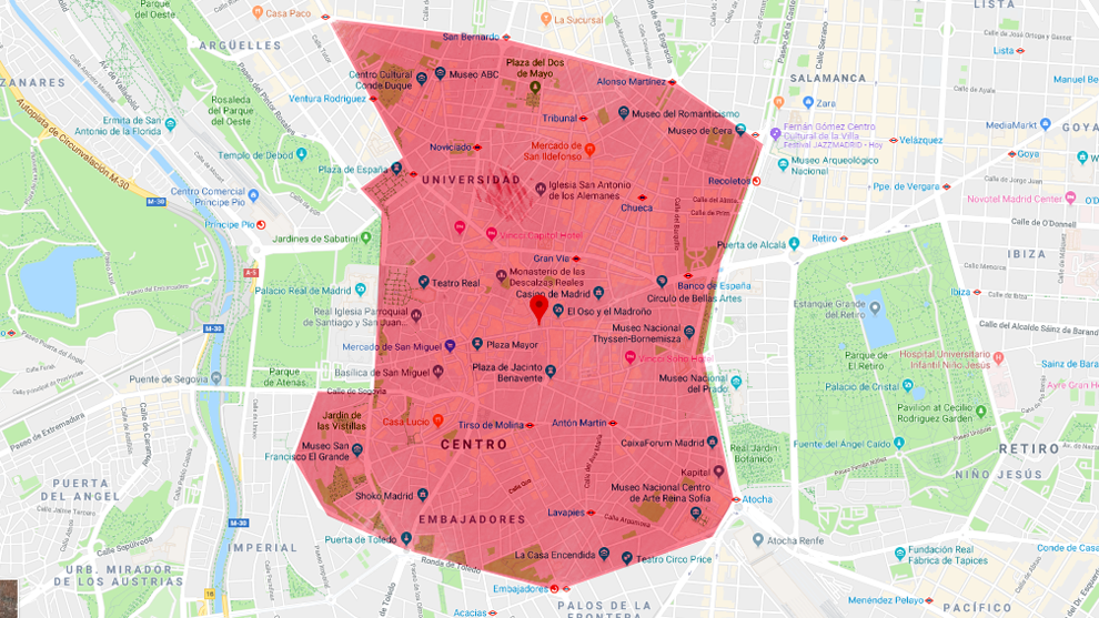 Alcance de Madrid Central