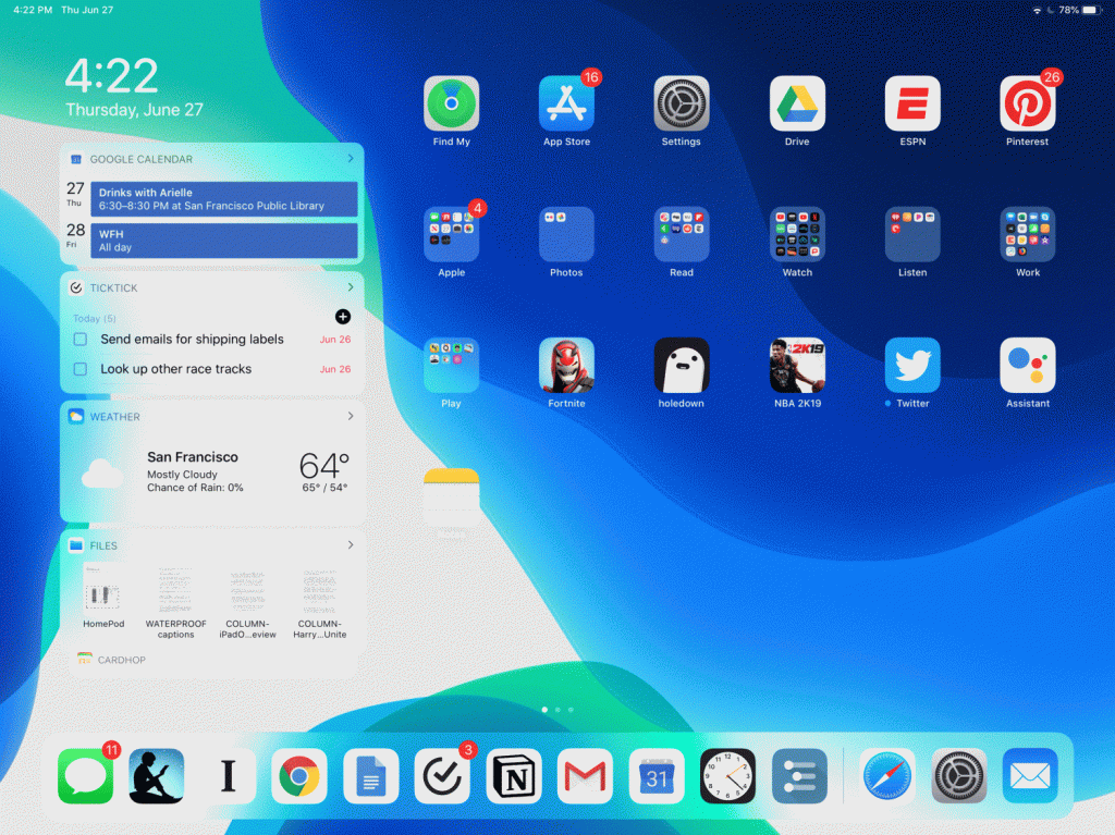¿Con que software cuenta el Ipad?