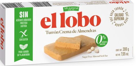 EL LOBO Turrones crema de almendras Día