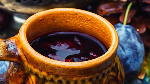 Ponche navideño de frutas sin alcohol