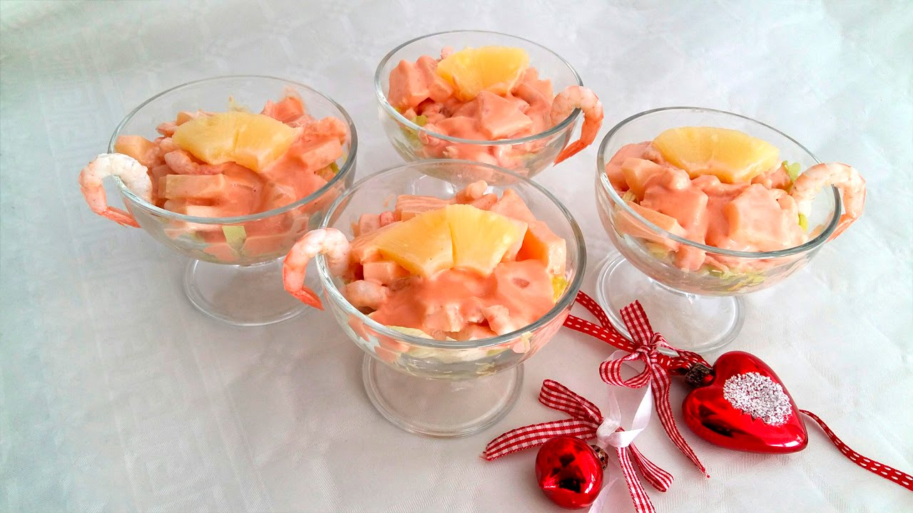 Aprende a hacer un cóctel de gambas y piña delicioso de Arguiñano 