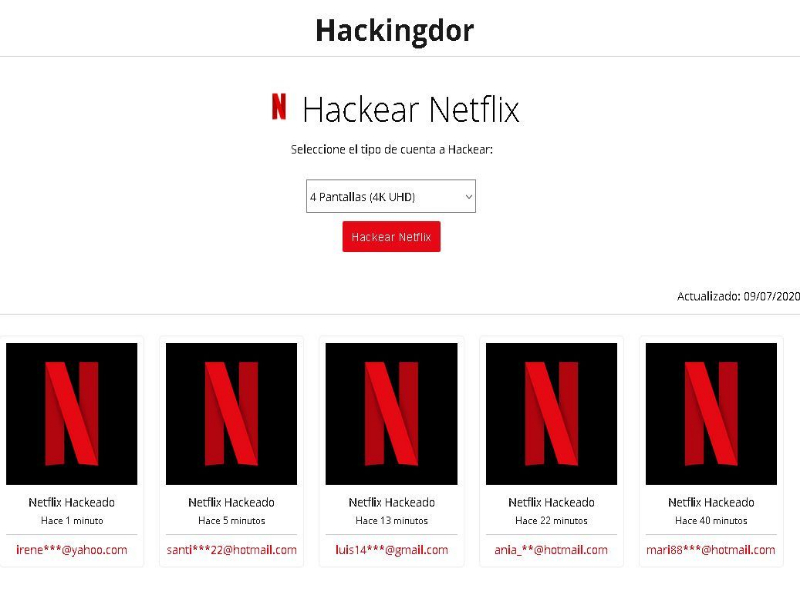 hackear netflix