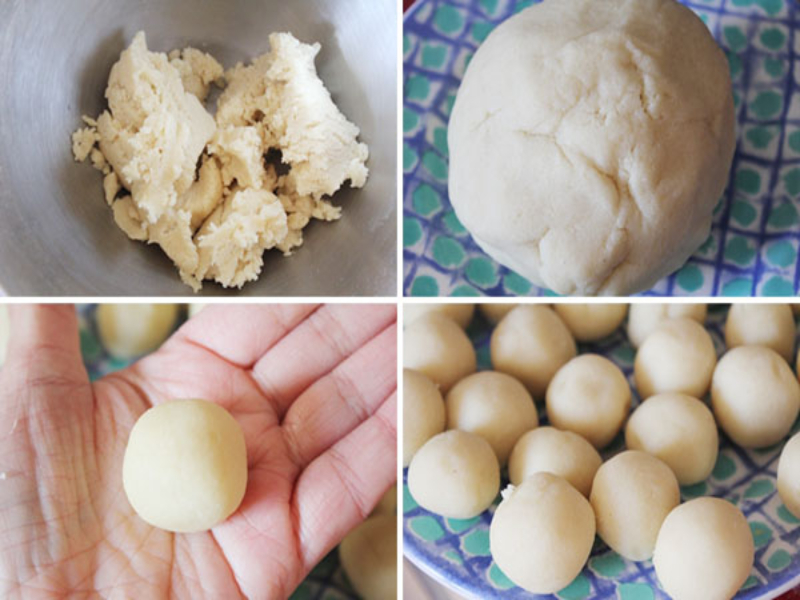 preparación de los mazapanes