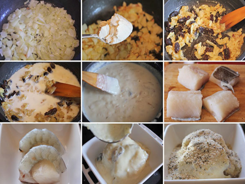 preparación del bacalao